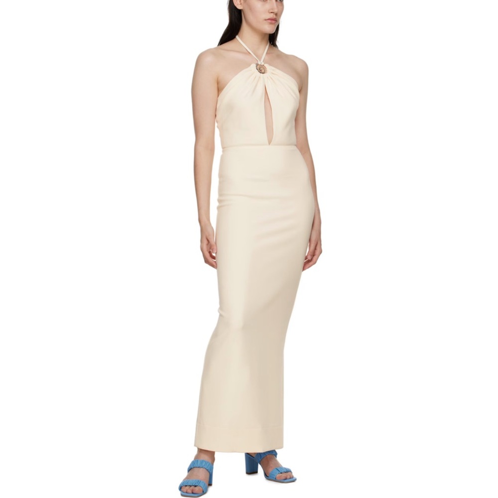 Staud Abigail Dress. Size 8 in ecru.